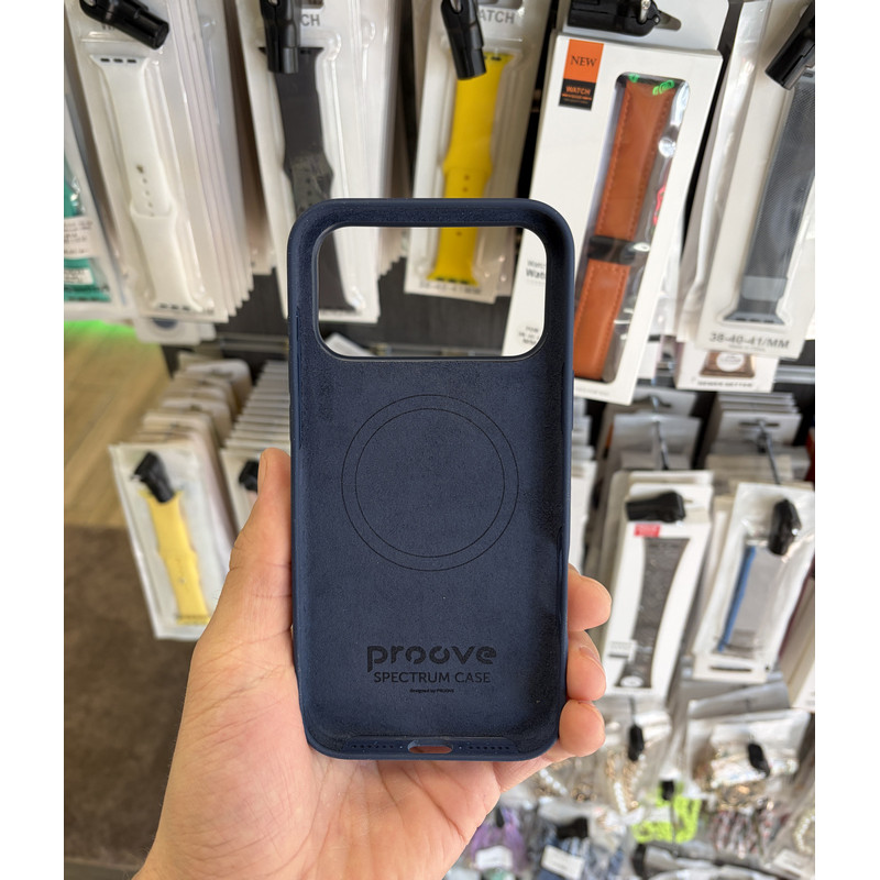 Чехол накладка Proove Spectrum Case with MagSafe iPhone 17 Pro Max Синий (Midnight Blue)