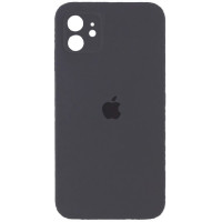 Чехол Silicone Case Square Full+Camera iPhone 11 черный (Charcoal Black)