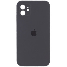 Чехол Silicone Case Square Full+Camera iPhone 11 черный (Charcoal Black)