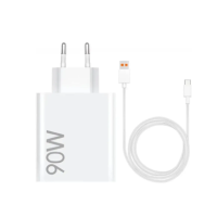 СЗУ Xiaomi 90W HyperCharge Combo (Type-A) (BHR07ZBEU) White + кабель USB-C