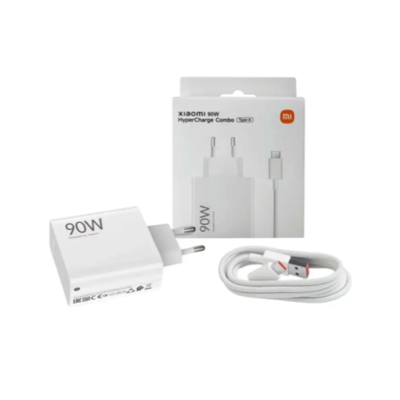 МЗП Xiaomi 90W HyperCharge Combo (Type-A) (BHR07ZBEU) White + кабель USB-C