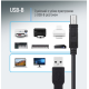 Кабель USB 2.0 AM-BM (3m) black