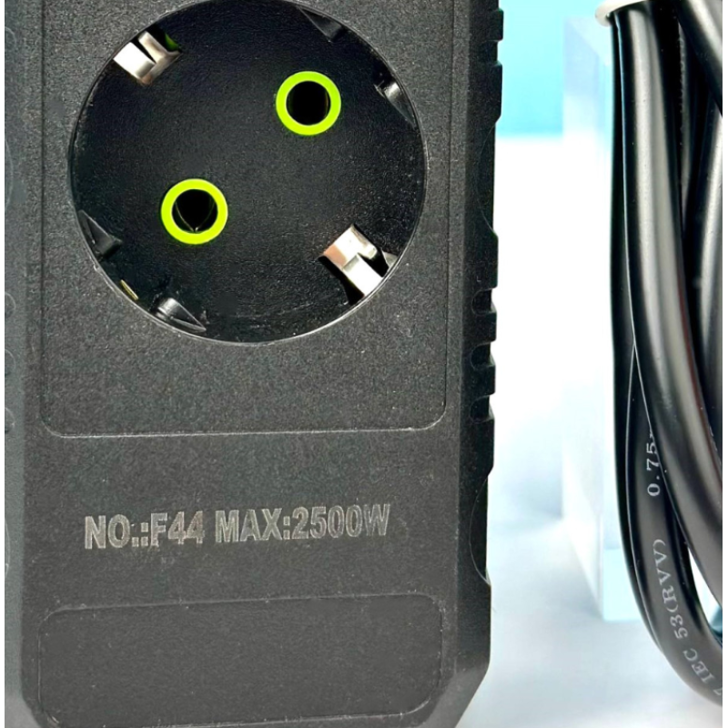 Подовжувач UA Power F44 на 4 розетки 2м Black