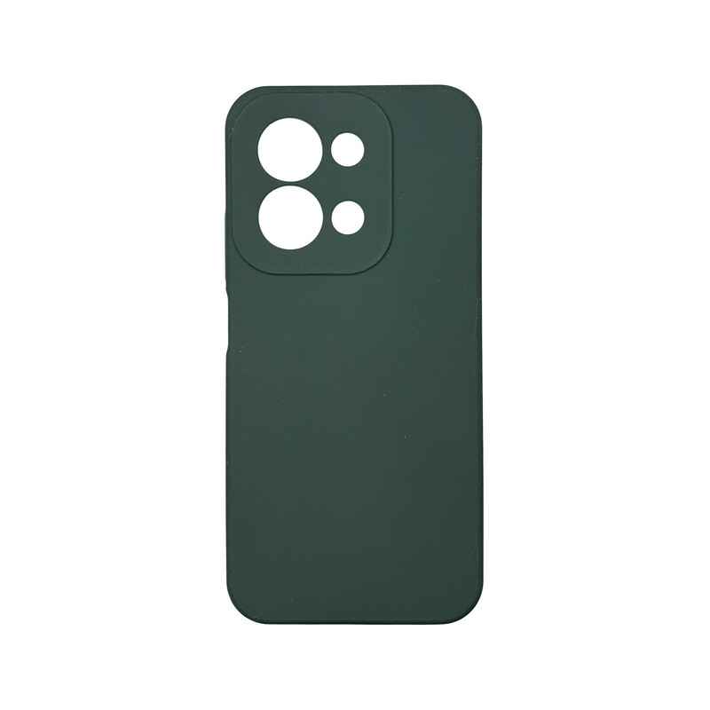 Чохол накладка Silicone Cover Soft Touch ЗК Xiaomi Redmi 15C Темно-зелений
