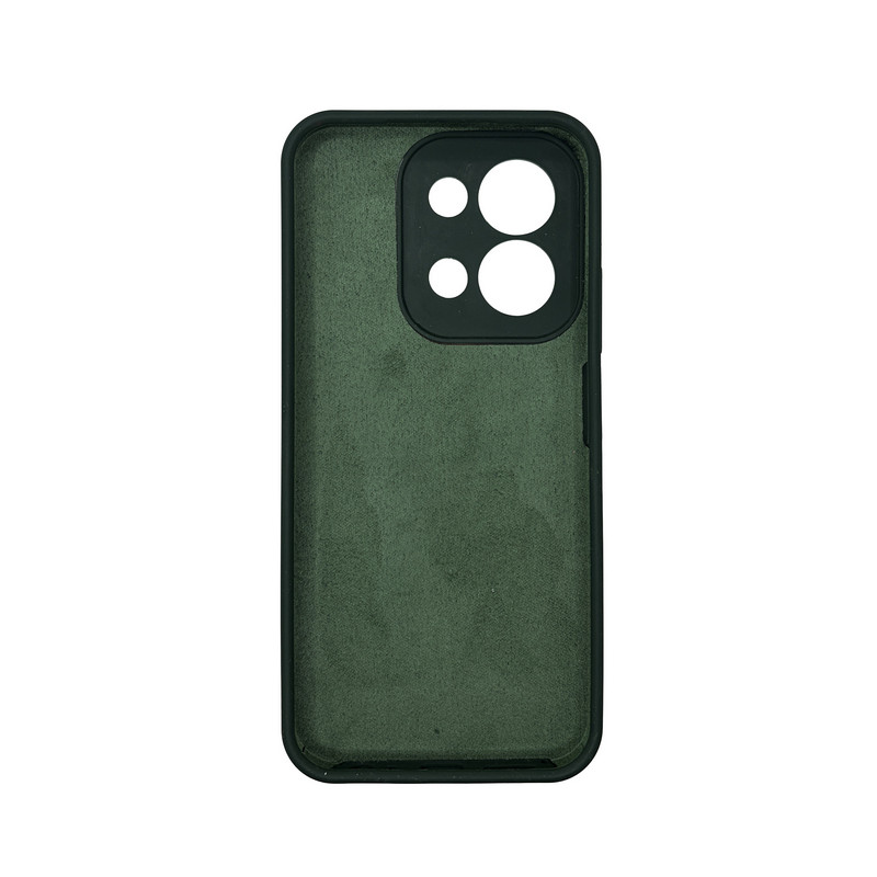Чохол накладка Silicone Cover Soft Touch ЗК Xiaomi Redmi 15C Темно-зелений