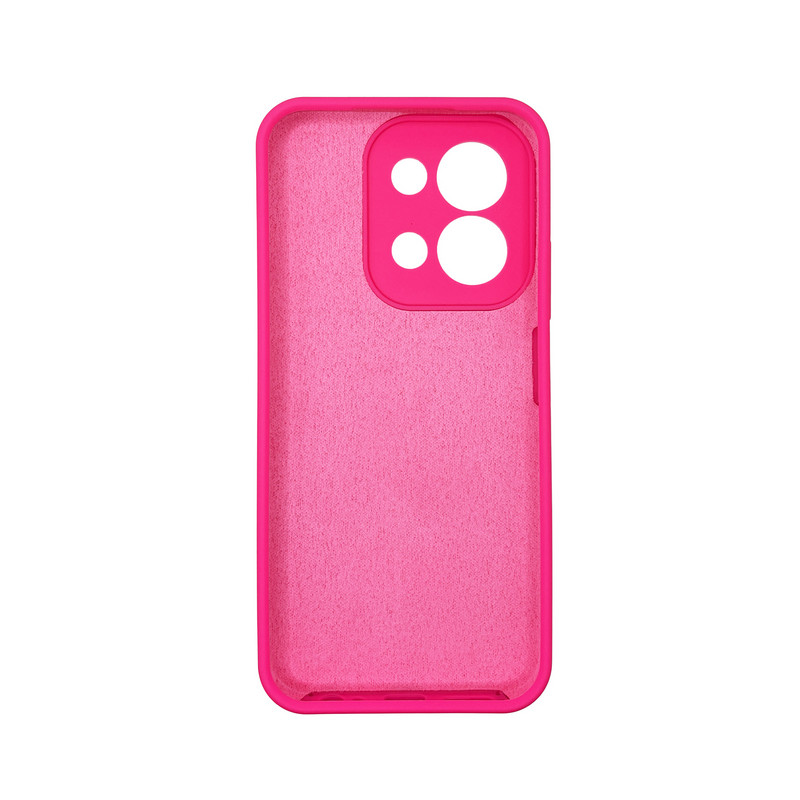 Чехол накладка Silicone Cover Soft Touch ЗК Xiaomi Redmi 15C Фуксия