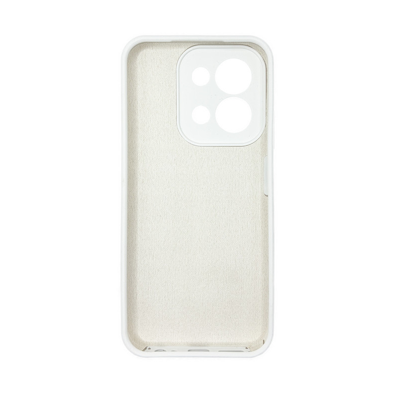Чехол накладка Silicone Cover Soft Touch ЗК Xiaomi Redmi 15C Белый