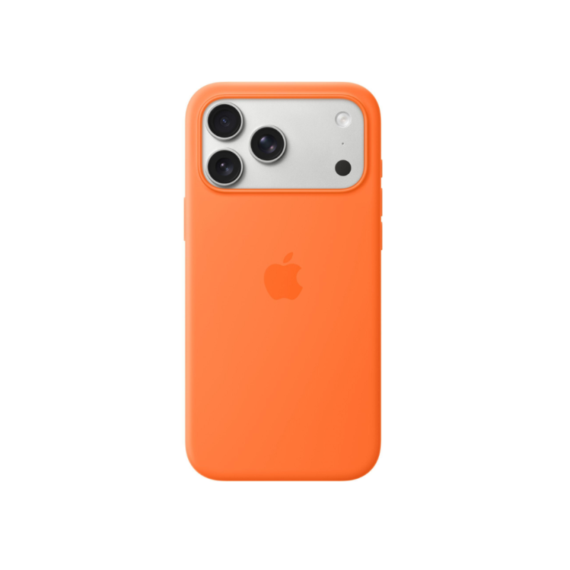 Чехол Silicone Case Original with MagSafe с анимацию iPhone 17 Pro Max оранжевый (Orange)