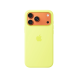 Чохол Silicone Case Original with MagSafe за анімацією iPhone 17 Pro Max Жовтий (Neon Yellow)