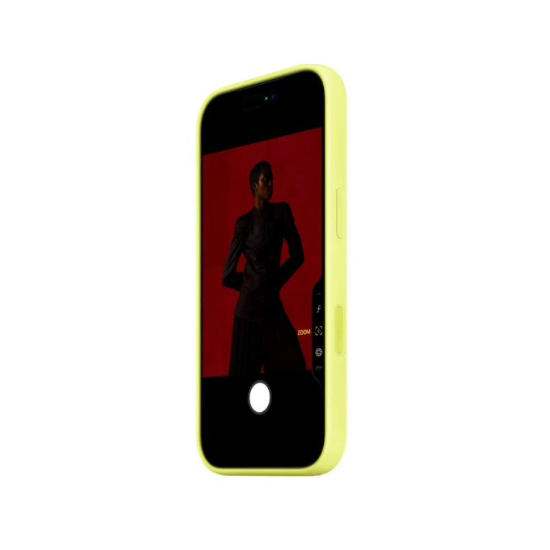Чохол Silicone Case Original with MagSafe за анімацією iPhone 17 Pro Max Жовтий (Neon Yellow)