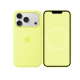 Чохол Silicone Case Original with MagSafe за анімацією iPhone 17 Pro Max Жовтий (Neon Yellow)