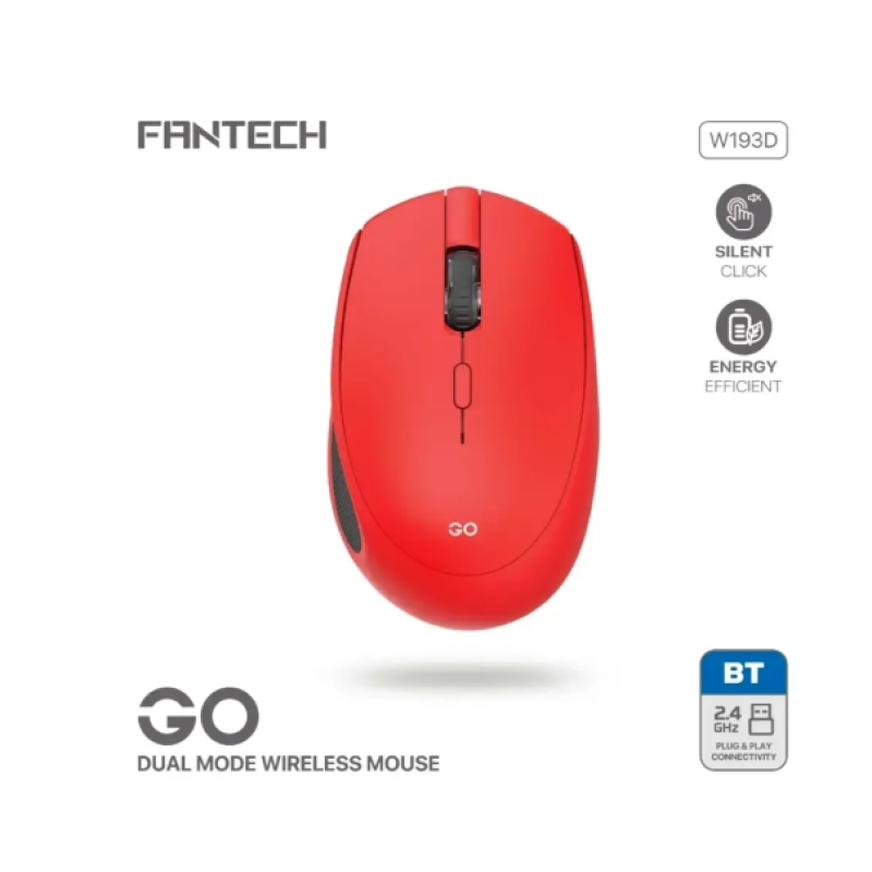 Мишка бездротова FANTECH GO W193D Червона