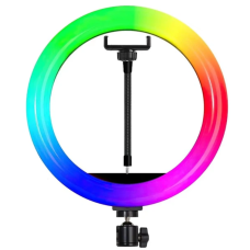 Кольцевая светодиодная Led Лампа 30см Crystal RD-30 RGB с креплением для телефона