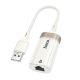 Перехідник OTG Hoco UA41 Crystal USB to RJ45 (100 mbps)