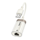 Перехідник OTG Hoco UA41 Crystal USB to RJ45 (100 mbps)