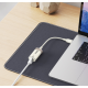 Перехідник OTG Hoco UA41 Crystal USB to RJ45 (100 mbps)
