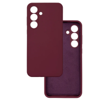 Чехол накладка Silicone Cover Soft Touch ЗК Samsung S26 Бордовый