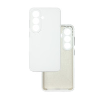 Чехол накладка Silicone Cover Soft Touch ЗК Samsung S26 Белый