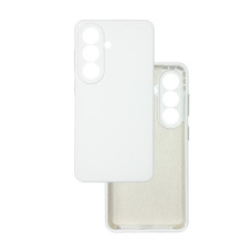 Чехол накладка Silicone Cover Soft Touch ЗК Samsung S26 Белый