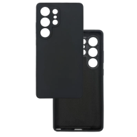 Чехол накладка Silicone Cover Soft Touch ЗК Samsung S26 Ultra Черный