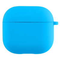 Чохол-футляр для навушників AirPods 4 з мікрофіброю, синій