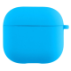 Чохол-футляр для навушників AirPods 4 з мікрофіброю, синій