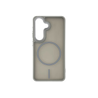 Чехол накладка Matte Corrugated Camera with MagSafe Samsung S24 / S25 Серый Lite