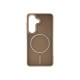 Чохол накладка Matte Corrugated Camera with MagSafe Samsung S24 / S25 Коричневий