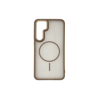 Чохол накладка Matte Corrugated Camera with MagSafe Samsung S25 Plus / S24 Plus Gold