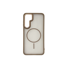 Чохол накладка Matte Corrugated Camera with MagSafe Samsung S25 Plus / S24 Plus Gold