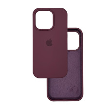Чехол Silicone Case iPhone 15 Pro Бордовый (Maroon)