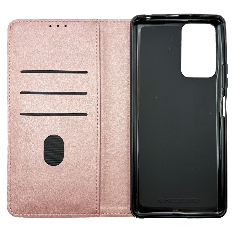 Чехол книжка Business leather Xiaomi Redmi Note 10 Pro/Max Розовый