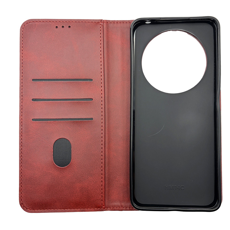 Чохол книга Business leather Xiaomi Redmi 14C / Poco C75 Червоний
