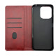 Чехол книжка Business leather Xiaomi Redmi 13 / Poco M6 Красный
