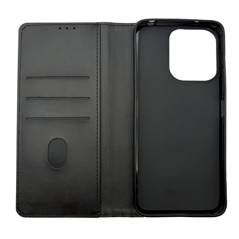 Чехол книжка Business leather Xiaomi Redmi 13C / Poco C65 Черный