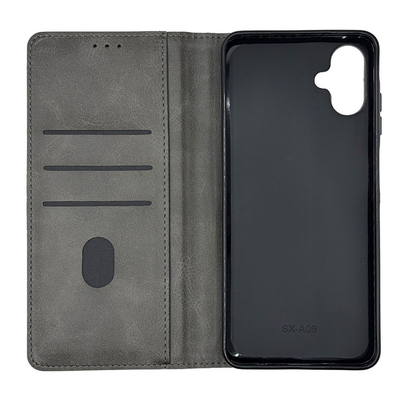 Чехол книжка Business leather Samsung A06 Серый