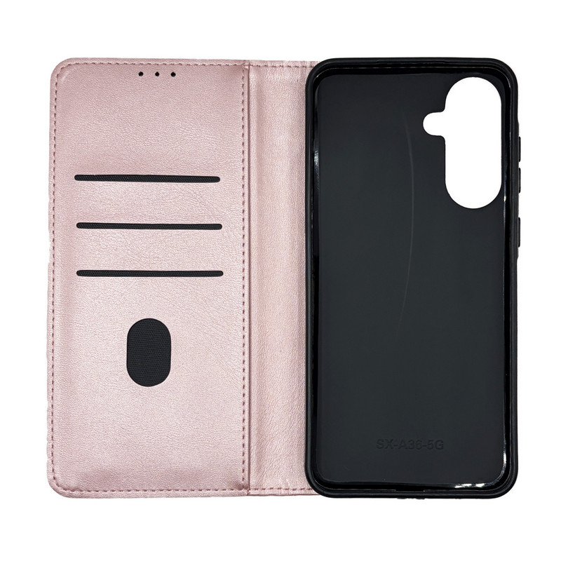 Чохол книжка Business leather Samsung A36 / A56 Рожевий