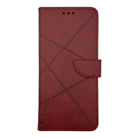 Чехол книжка Business leather Хлястик Samsung A22 / M32 / M22 Красный