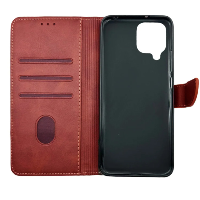 Чохол-книжка Business leather Хлястик Samsung A22 / M32 / M22 Червоний