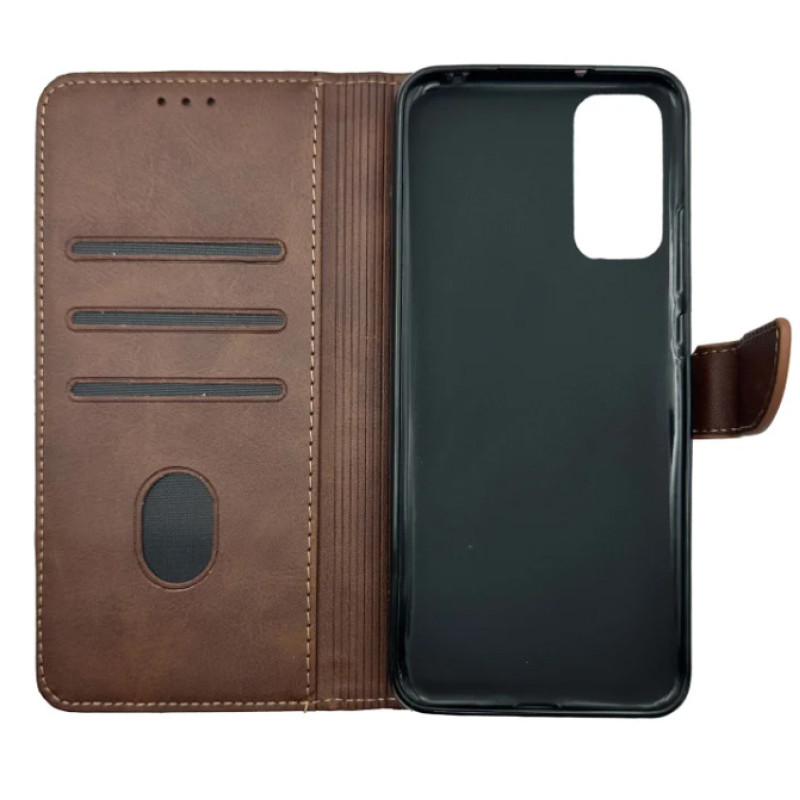 Чохол-книжка Business leather Хлястик Samsung A52 Коричневий