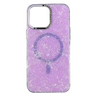 Чохол накладка Luxury Marble iPhone 15 Purple