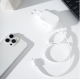Сетевое зарядное устройство Proove Fixtape GAN 30 Вт (с кабелем Type C) white