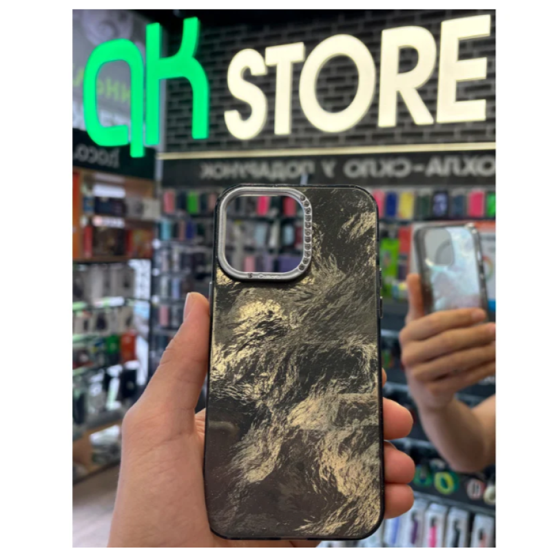 Чехол накладка Marble iPhone 16 Pro Max Grey