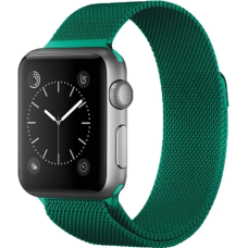 Ремешок Apple Watch металлический Milanese Loop 38/40/41 mm Зеленый (Green)
