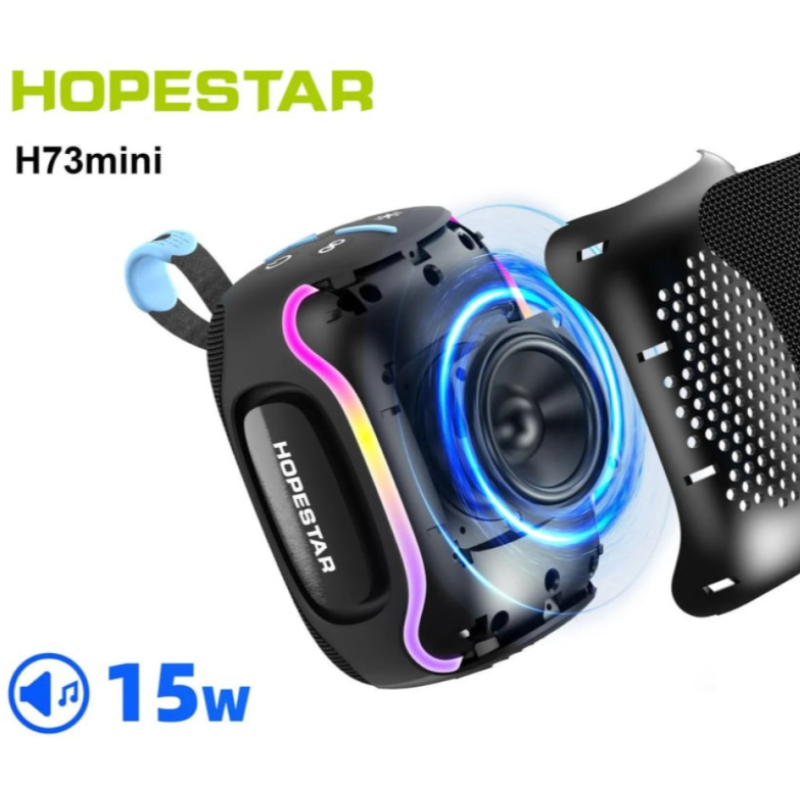 Колонка HOPESTAR H73 Mini 15W, 3000mAh (15,3*11,2*9,5 см)