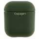 Чохол-футляр для навушників AirPods 1/2 Spigen Ring Leather Armor Army Green