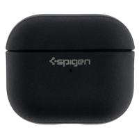 Чехол футляр для наушников AirPods 3 Spigen Ring Leather Armor Black