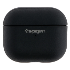Чехол футляр для наушников AirPods 3 Spigen Ring Leather Armor Black