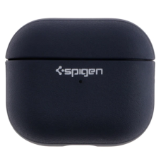 Чехол футляр для наушников AirPods 3 Spigen Ring Leather Armor Blue