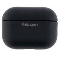 Чохол-футляр для навушників AirPods 4 Spigen Ring Leather Armor Black
